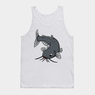 Cute catfish cartoon illustration Tank Top